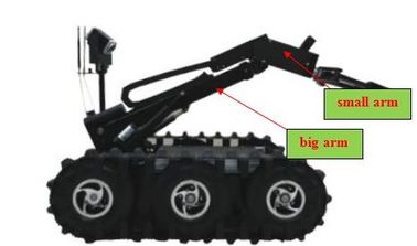 910 * 650 * 500 एमएम बम उपकरण रोबोट क्रॉस 320 मिमी ऊंचाई बाधा 90 किलोग्राम वजन